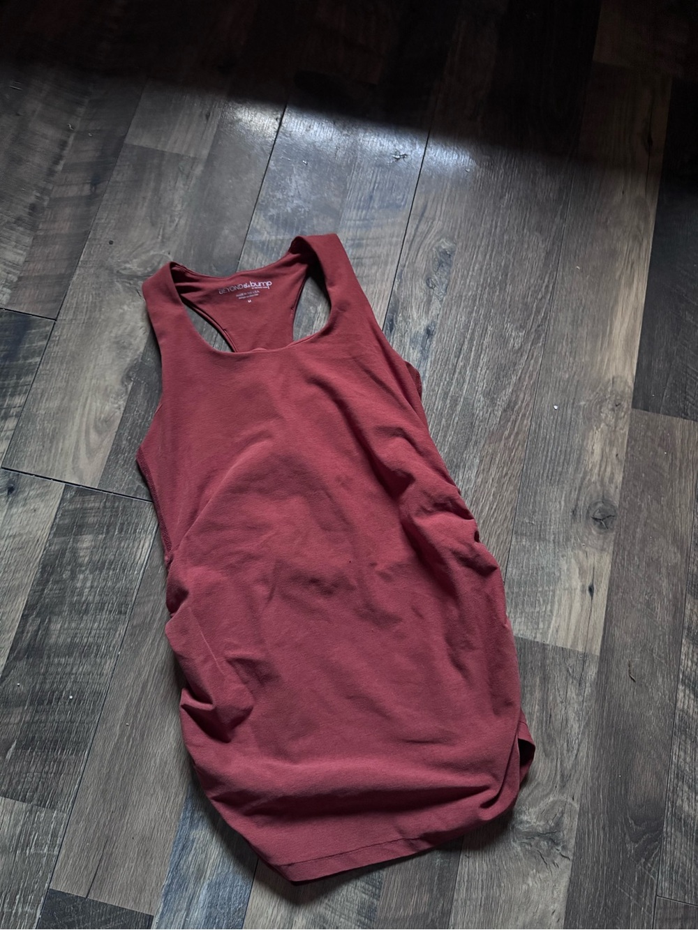 Beyond Yoga Beyond  the Bump Racerback Tank Top - Burgundy